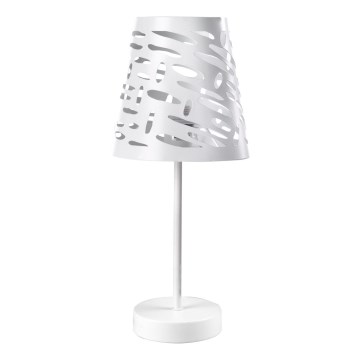 ONLI - Bordlampe RICKY 1xE14/10W/230V 28 cm hvid