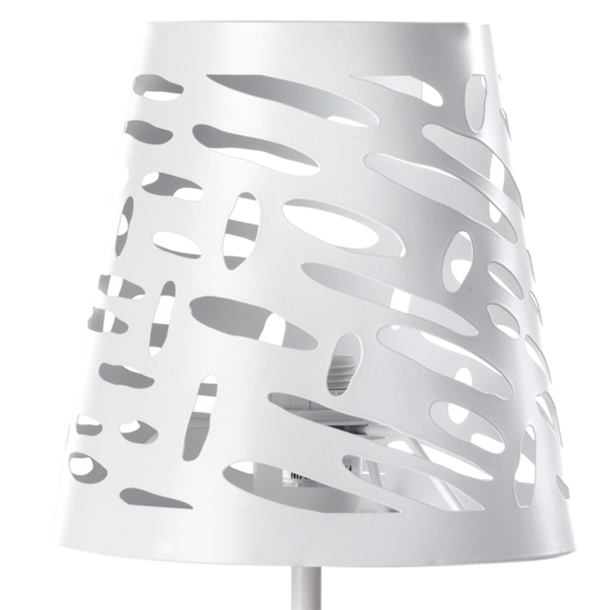 ONLI - Bordlampe RICKY 1xE14/10W/230V 28 cm hvid