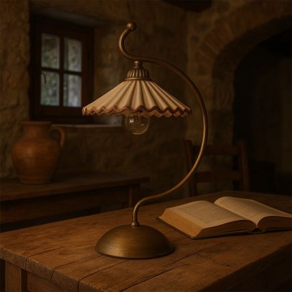 ONLI - Bordlampe ROSINA 1xE14/6W/230V bronze