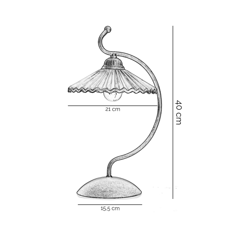 ONLI - Bordlampe ROSINA 1xE14/6W/230V bronze