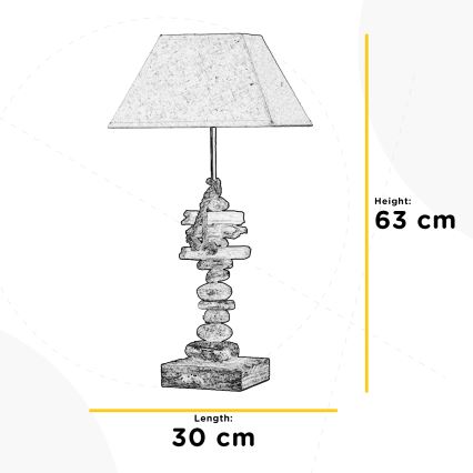 ONLI - Bordlampe SEREGON 1xE27/22W/230V 63 cm