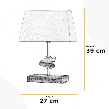 ONLI - Bordlampe SEREGON 1xE27/22W/230V