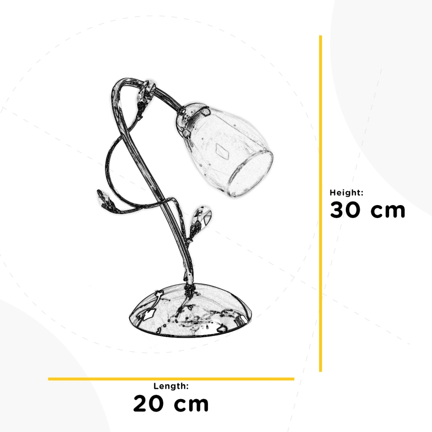 ONLI - Bordlampe SHARON 1xE14/6W/230V 30 cm