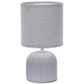 ONLI - Bordlampe SHELLY 1xE27/22W/230V grå 28 cm