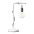 ONLI - Bordlampe WIRE 1xE27/15W/230V 48 cm grå/hvid