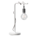 ONLI - Bordlampe WIRE 1xE27/15W/230V 50 cm grå/hvid