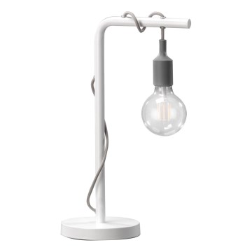 ONLI - Bordlampe WIRE 1xE27/15W/230V 50 cm grå/hvid