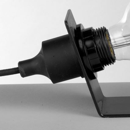 ONLI - Bordlampe WIRE 1xE27/15W/230V 9 cm sort