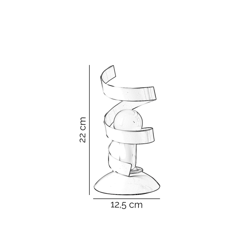 ONLI - Bordlampe ZOE 1xE14/6W/230V 22 cm hvid