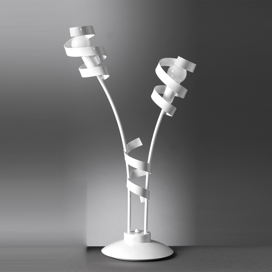 ONLI - Bordlampe ZOE 2xE14/6W/230V 65 cm hvid
