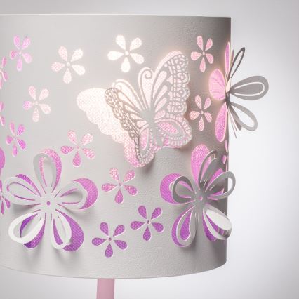 ONLI - Børnelampe TITILLA 1xE14/6W/230V 22 cm lilla/hvid