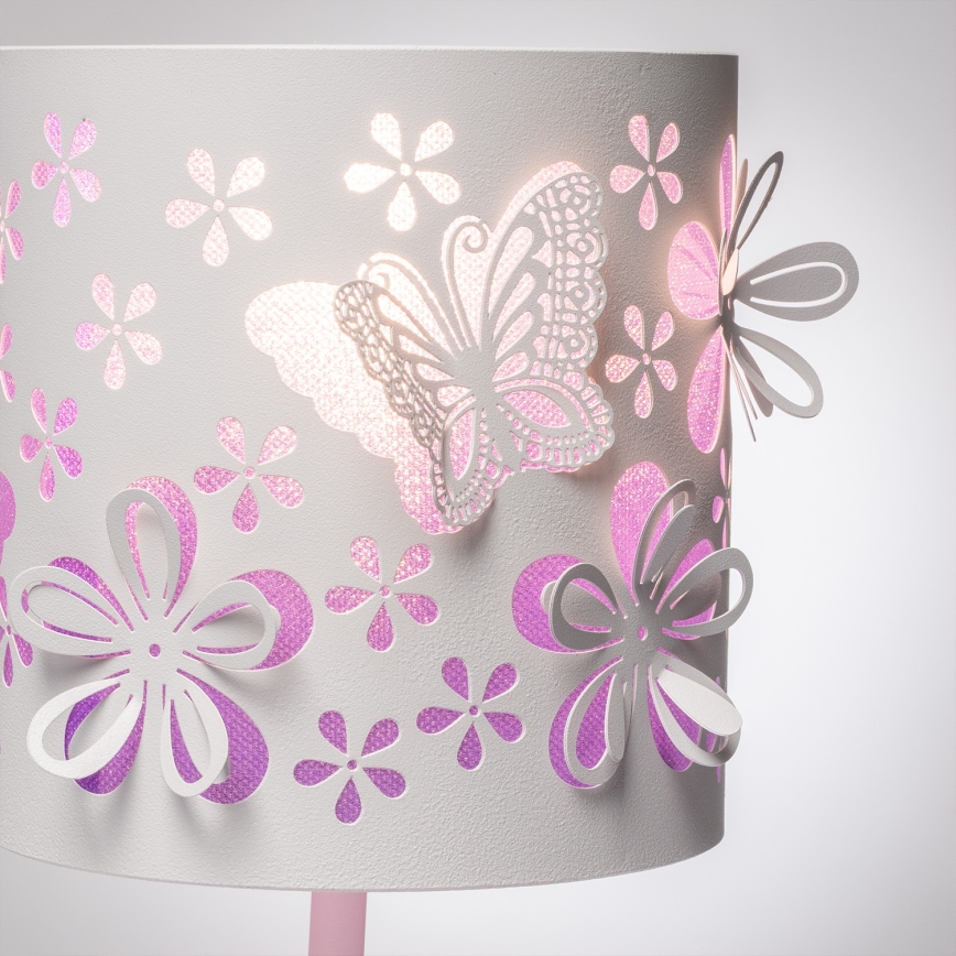 ONLI - Børnelampe TITILLA 1xE14/6W/230V 22 cm lilla/hvid