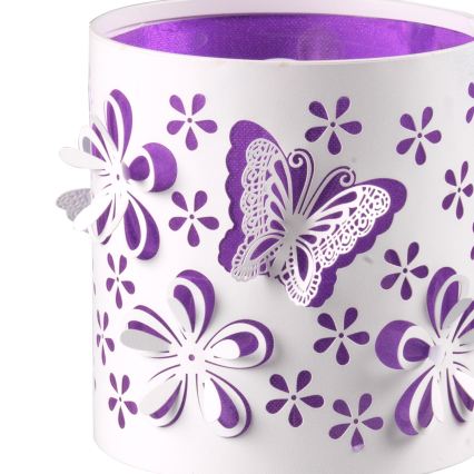 ONLI - Børnelampe TITILLA 1xE14/6W/230V 22 cm lilla/hvid