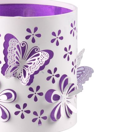 ONLI - Børnelampe TITILLA 1xE14/6W/230V 22 cm lilla/hvid