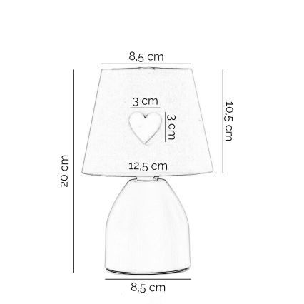 ONLI - Børnelampe TITTA 1xE14/6W/230V 20 cm lyserød