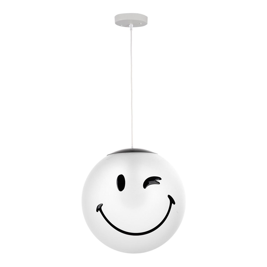 ONLI - Børnependel på kabel SMILEY 1xE27/15W/230V hvid