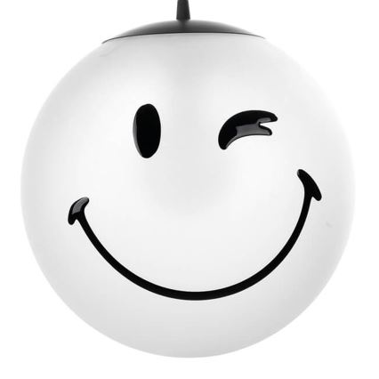 ONLI - Børnependel på kabel SMILEY 1xE27/15W/230V hvid