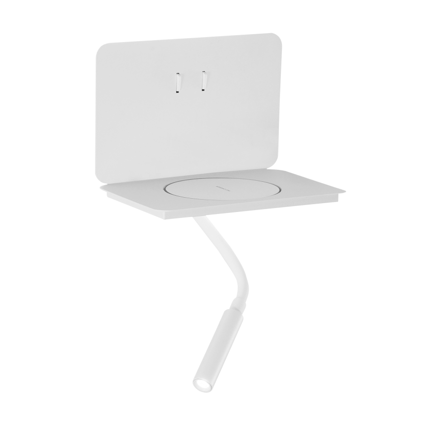 ONLI - fleksibel LED-lampe med hylde WIK LED/6,5W/230V + LED/3W hvid