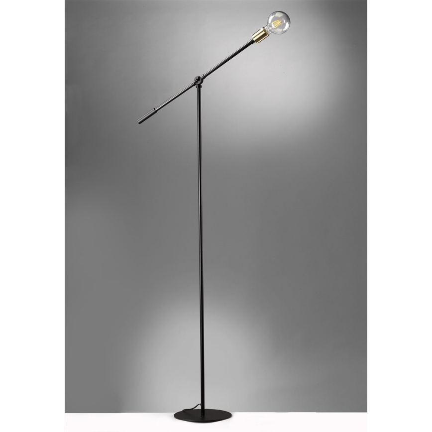 ONLI - Gulvlampe ASTE 1xE27/15W/230V sort/guldfarvet