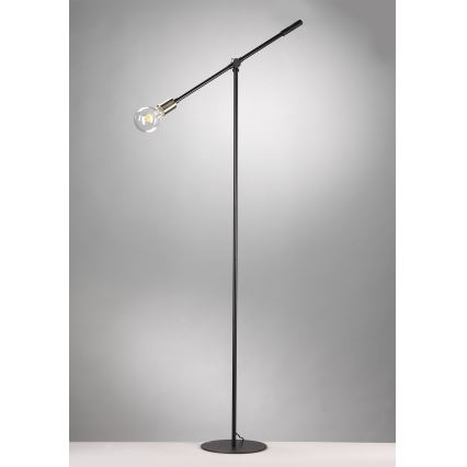 ONLI - Gulvlampe ASTE 1xE27/15W/230V sort/guldfarvet