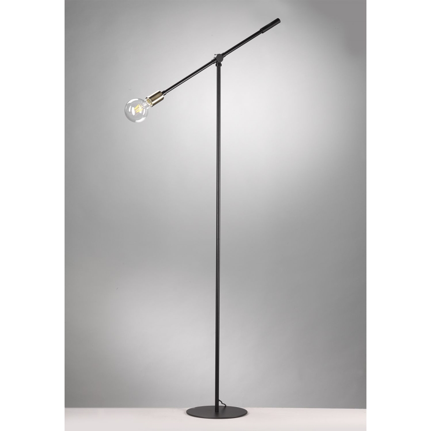 ONLI - Gulvlampe ASTE 1xE27/15W/230V sort/guldfarvet