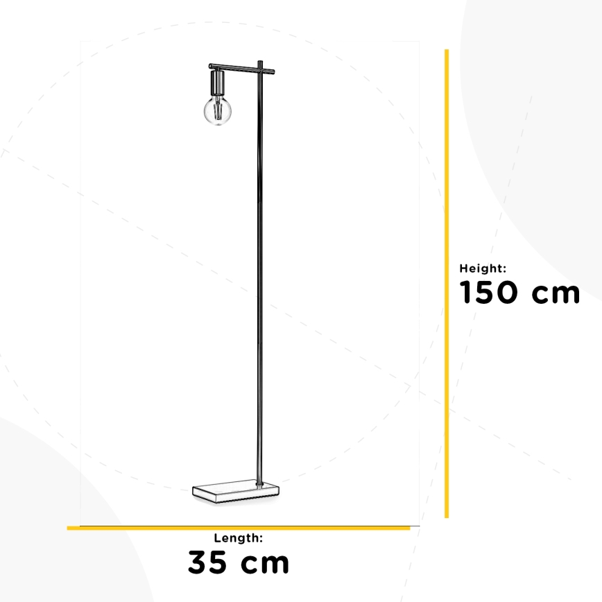 ONLI - Gulvlampe CROSS 1xE27/22W/230V