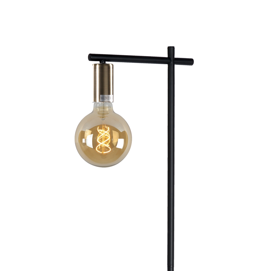 ONLI - Gulvlampe CROSS 1xE27/22W/230V sort/messing