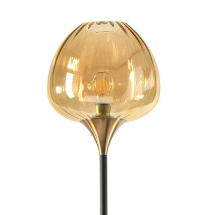 ONLI - Gulvlampe ELIDE 1xE27/15W/230V sort/kobber