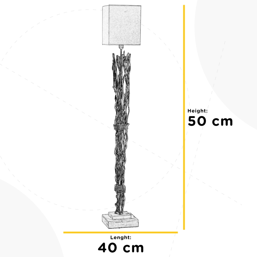 ONLI - Gulvlampe MARICA 1xE27/22W/230V