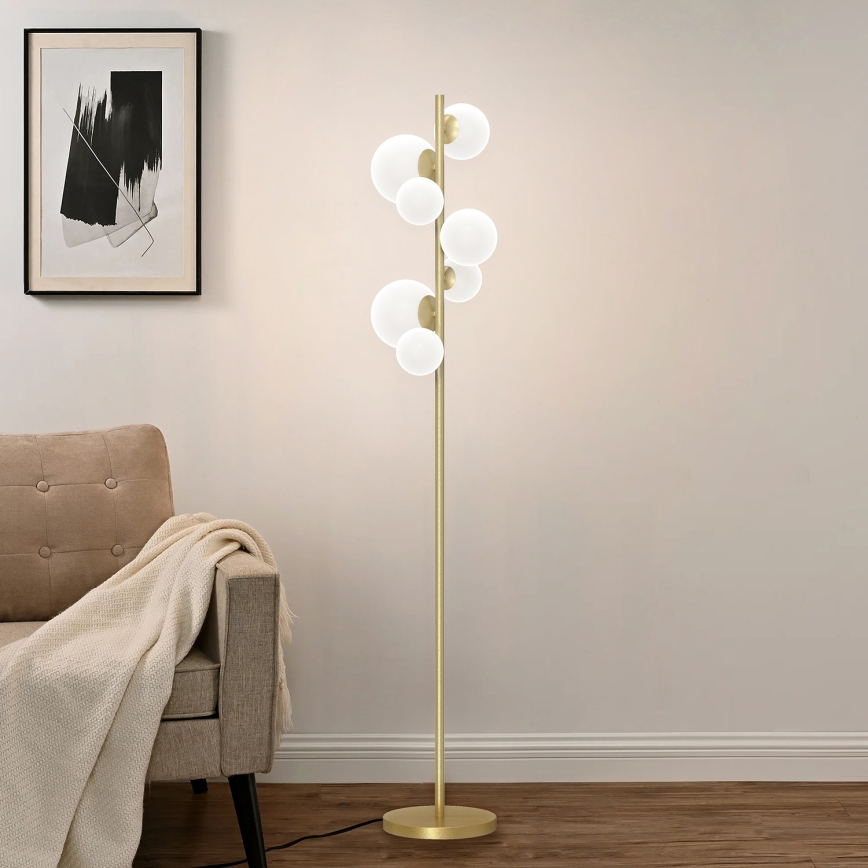 ONLI - Gulvlampe PALOMA 7xG9/10W/230V guldfarvet