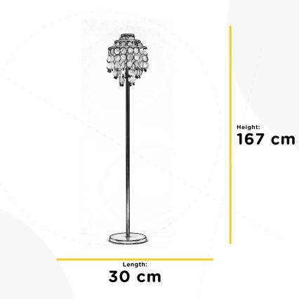 ONLI - Gulvlampe RUBEN 2xE27/22W/230V