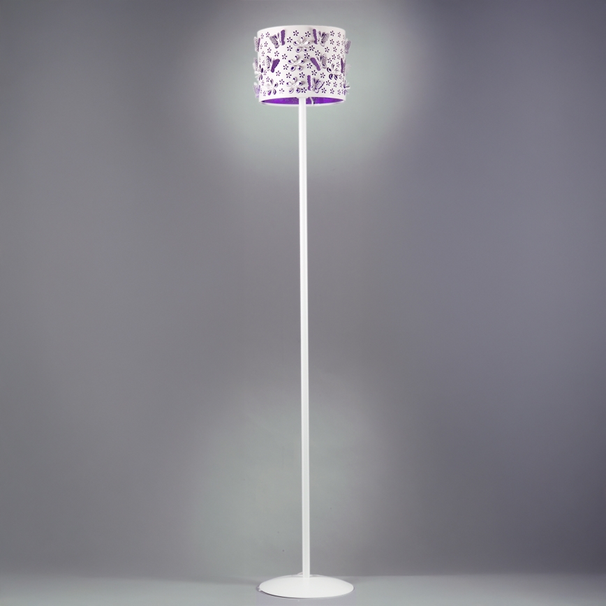 ONLI - Gulvlampe TITILLA 1xE27/22W/230V lilla/hvid