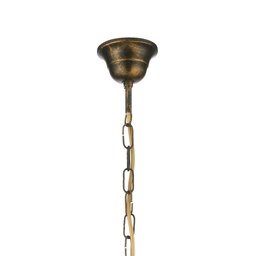 ONLI - Kædeophængt lysekrone MILVIA 5xE14/6W/230V i bronze
