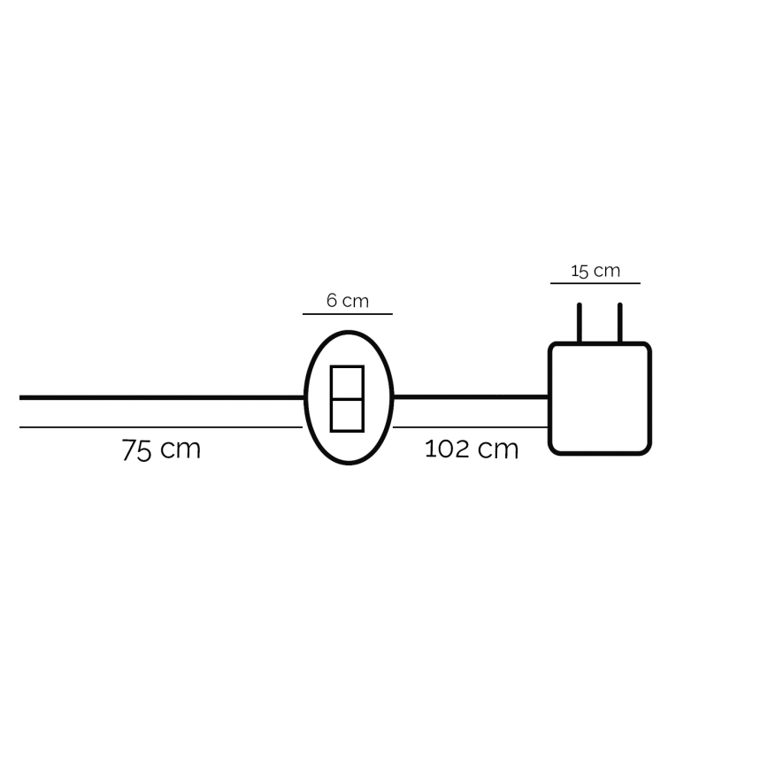 ONLI - LED bordlampe DAFNE LED/12W/230V 4000K 48 cm sort