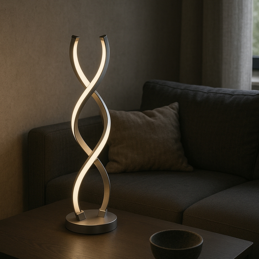 ONLI - LED bordlampe DNA LED/12W/230V 4000K 48,5 cm sølvfarvet