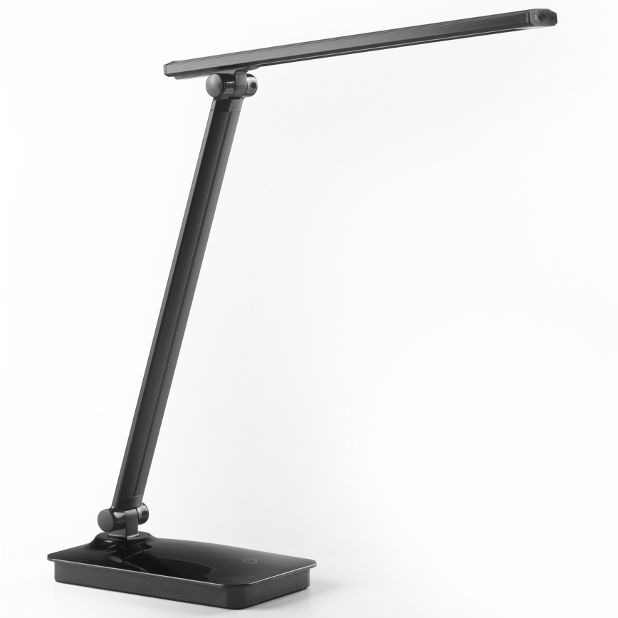 ONLI - LED bordlampe dæmpbar med USB-port DESKI LED/7W/230V 4000K sort