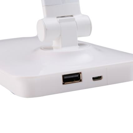 ONLI - LED bordlampe m. touch-funktion og USB dæmpbar portem DESKI LED/7W/230V 4000K hvid