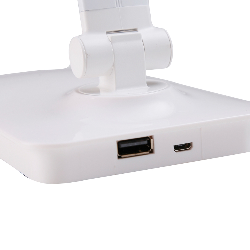 ONLI - LED bordlampe m. touch-funktion og USB dæmpbar portem DESKI LED/7W/230V 4000K hvid