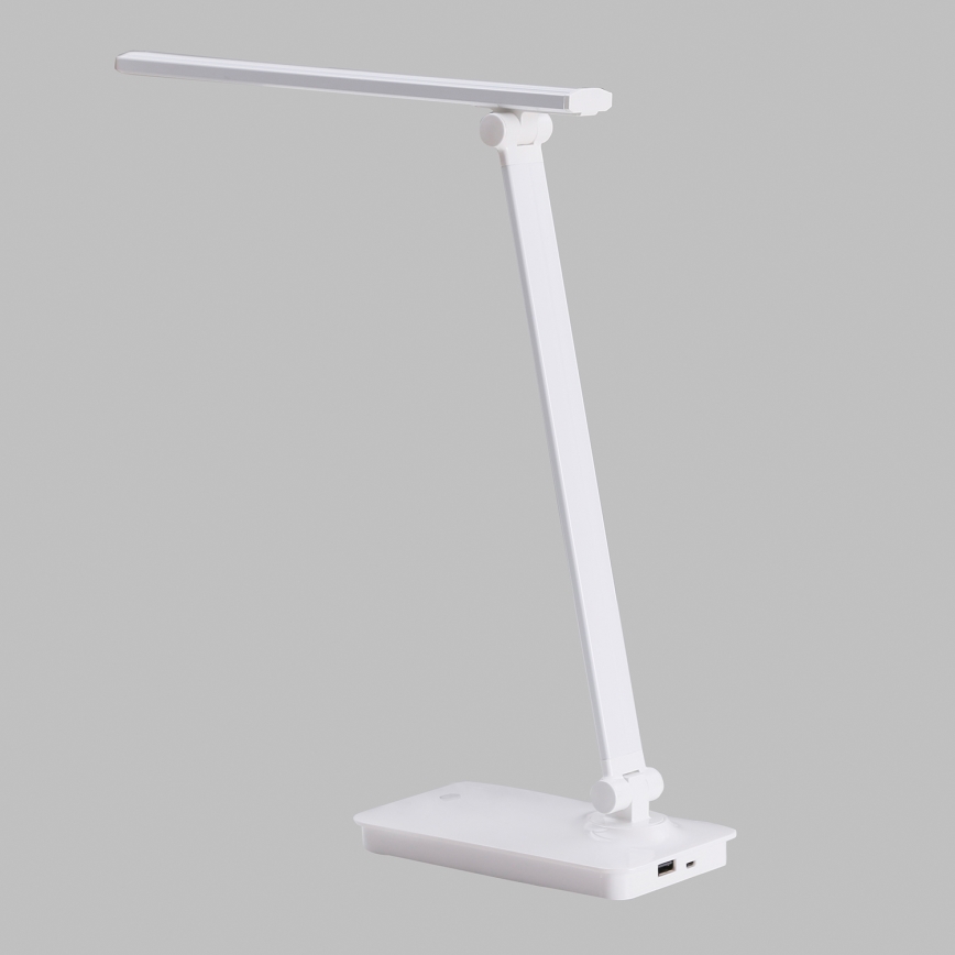 ONLI - LED bordlampe m. touch-funktion og USB dæmpbar portem DESKI LED/7W/230V 4000K hvid