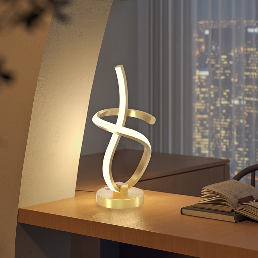 ONLI - LED bordlampe KIRA LED/10W/230V 4000K 28 cm guldfarvet