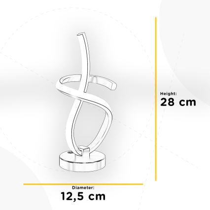 ONLI - LED bordlampe KIRA LED/10W/230V 4000K 28 cm guldfarvet