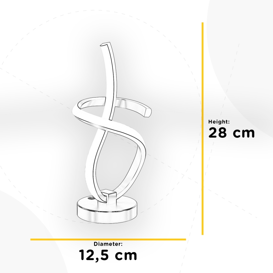 ONLI - LED bordlampe KIRA LED/10W/230V 4000K 28 cm guldfarvet