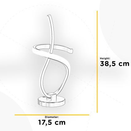 ONLI - LED bordlampe KIRA LED/12W/230V 4000K 38,5 cm guldfarvet