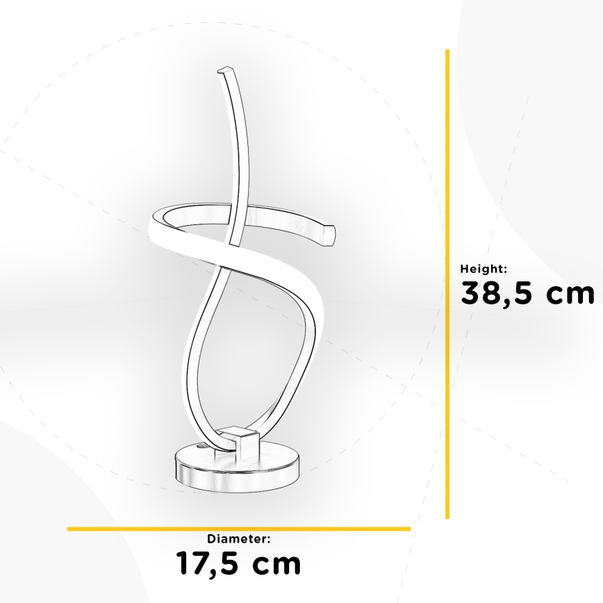 ONLI - LED bordlampe KIRA LED/12W/230V 4000K 38,5 cm guldfarvet
