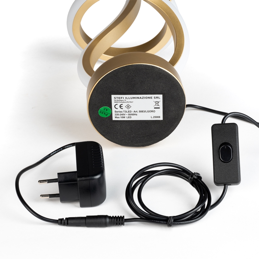 ONLI - LED bordlampe KIRA LED/12W/230V 4000K 38,5 cm guldfarvet