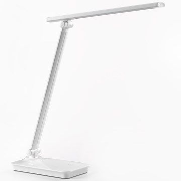 ONLI - LED bordlampe m. touch-funktion og USB dæmpbar portem DESKI LED/7W/230V 4000K hvid