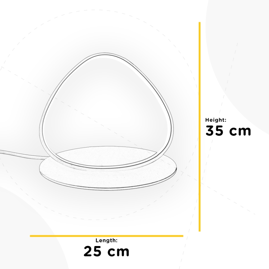 ONLI - LED bordlampe ROMEO LED/16W/230V 4000K 35 cm hvid