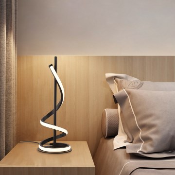 ONLI - LED bordlampe TWIST LED/12W/230V 4000K 40 cm sort