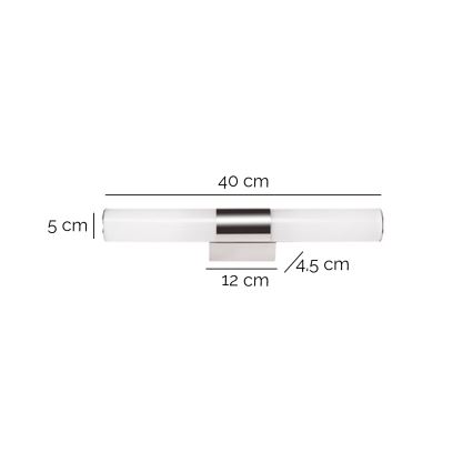 ONLI - LED gallerilampe OBUT LED/8W/230V 4000K mat krom