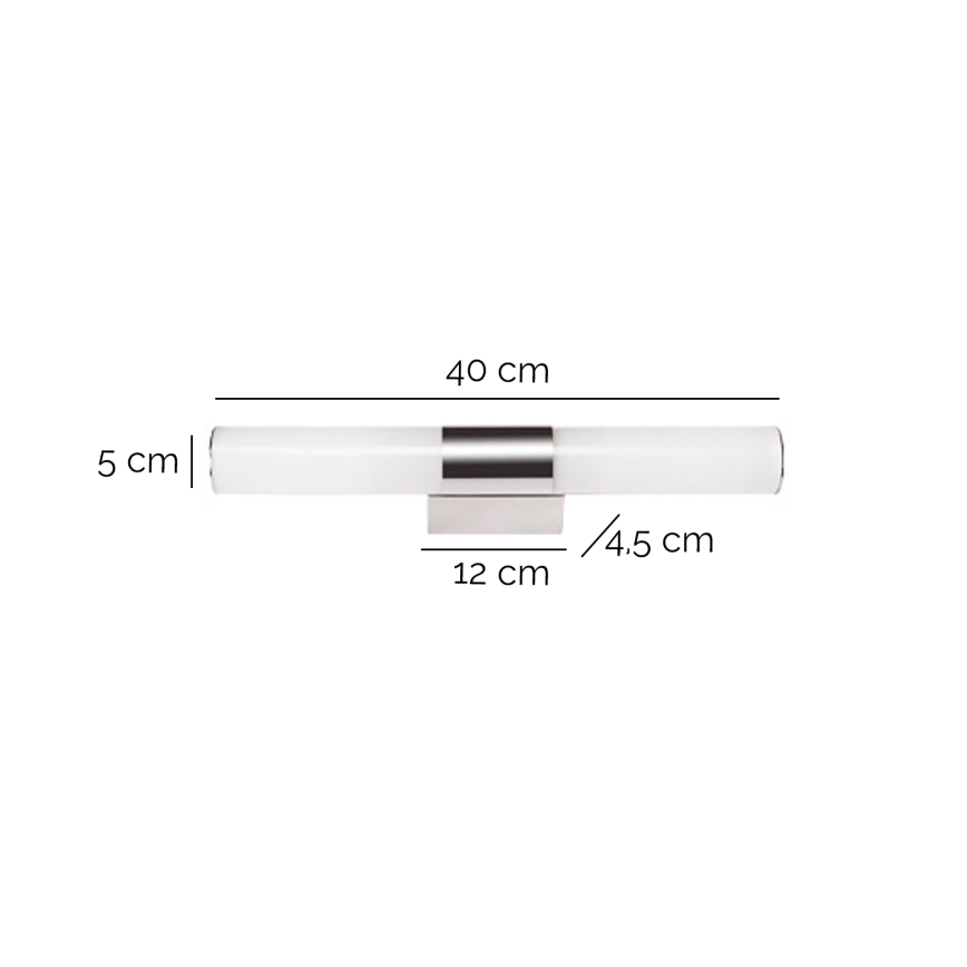 ONLI - LED gallerilampe OBUT LED/8W/230V 4000K mat krom